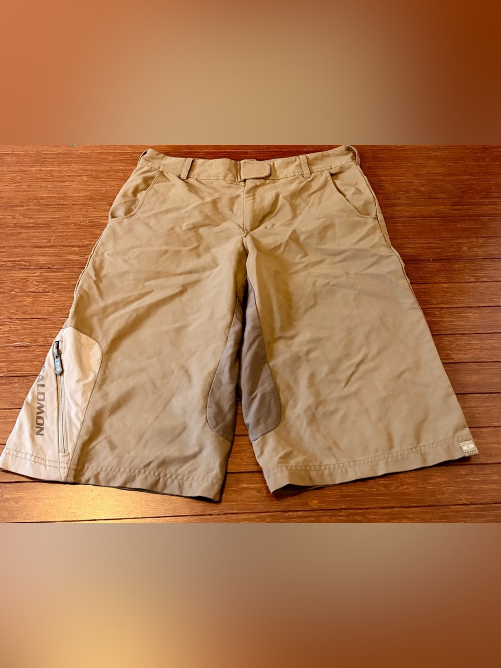 Salomon Men's Tan Cargo Shorts